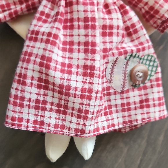 Vintage Handcrafted Plaid Angel Doll - Picture 6 of 11